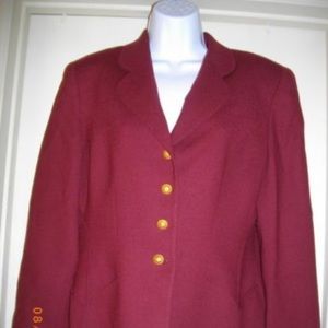 Burgundy Saville 8 Medium Single Breasted Jacket